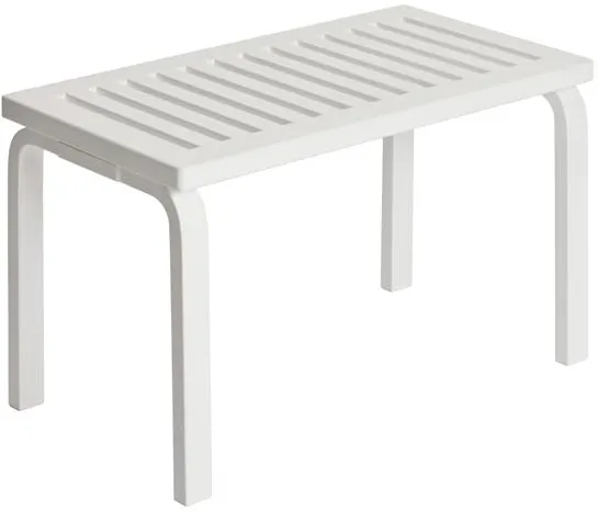artek 153 Bank Größe B L72,5 cm Weiß lackierte Birke