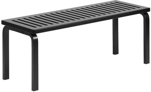 artek 153 Bank Größe A L112,5 cm Schwarz lackierte Birke