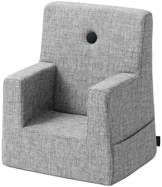 Kinderstuhl - hellgrau/dunkelgrau Knopf