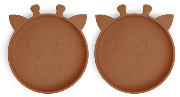 Nuuroo Akila Silikon-Teller 2er-Pack - Caramel Café