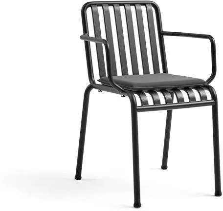 HAY Palissade Stuhl mit Armlehne Anthrazit