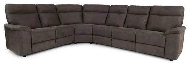 Hampton Ecksofa - graubrauner Stoff - Variante 23
