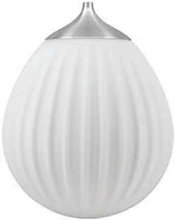 Umage Around the world Mini-Schirm - Weiß mit gebürstetem Stahldeckel