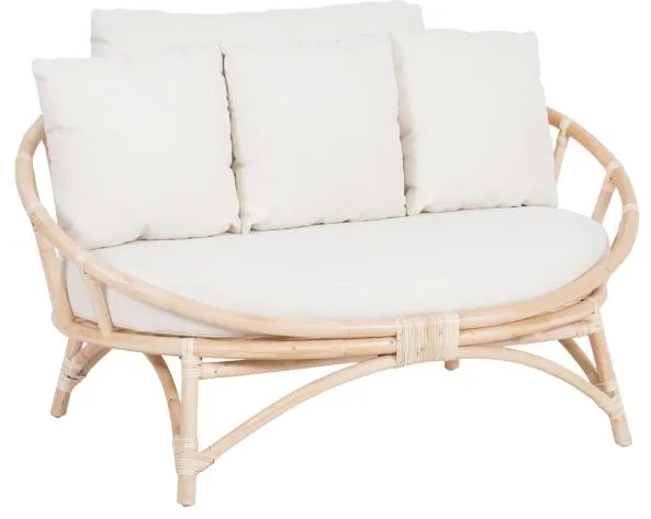 Muscat Lounge-Sofa 2 Pers. Weiß 127x102x70cm