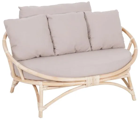 Lounge-Set Muscat 2 Pers. grau 127x102x70cm