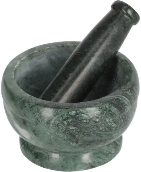 Cindea, Mörser, grün, H8x13x13 cm, Marmor