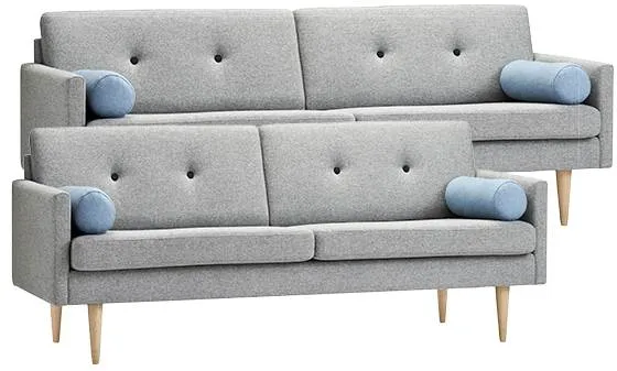 Stouby Jive Sofa-Set 2+3 Personen mit MainLine Flax Stoff