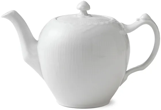 Royal Copenhagen Weiß Halbspitze Teekanne mit Deckel - 100 cl