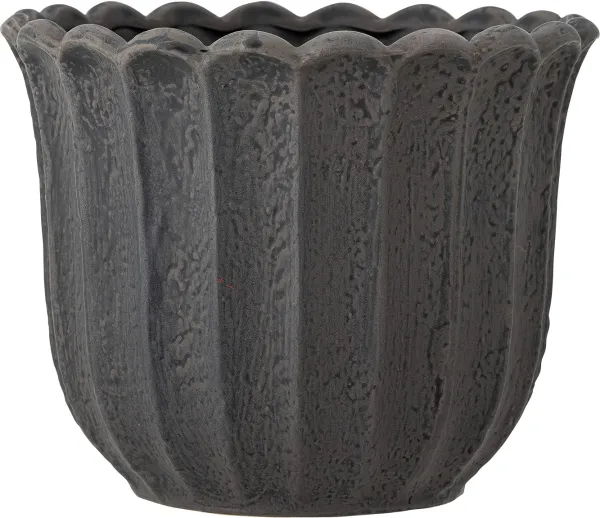 Chaca, Blumentopf, dunkelbraun