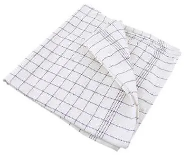 Küchentuch blau kariert, 50x100 cm.